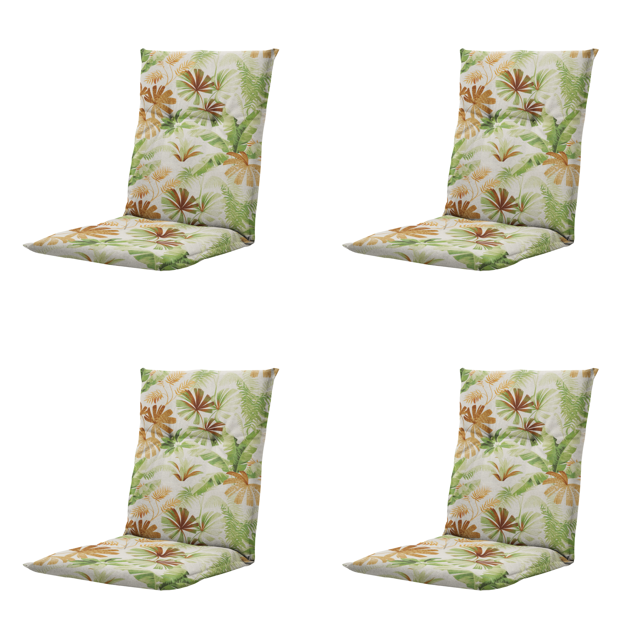 Madison - Kussen lage rug Axel - Multikleur - 105x50x6cm - Set van 4