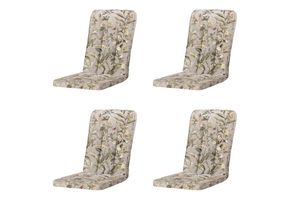 Elisa - Tuinstoelkussen Hoge Rug - Set van 4