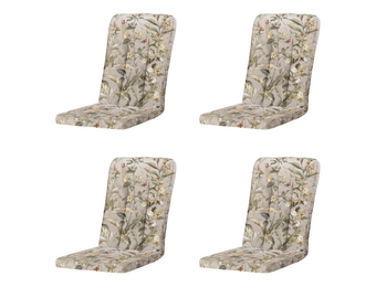 Madison - Tuintstoelkussen Hoge Rug Elisa - Multikleur - 100x48x6cm - Set van 4