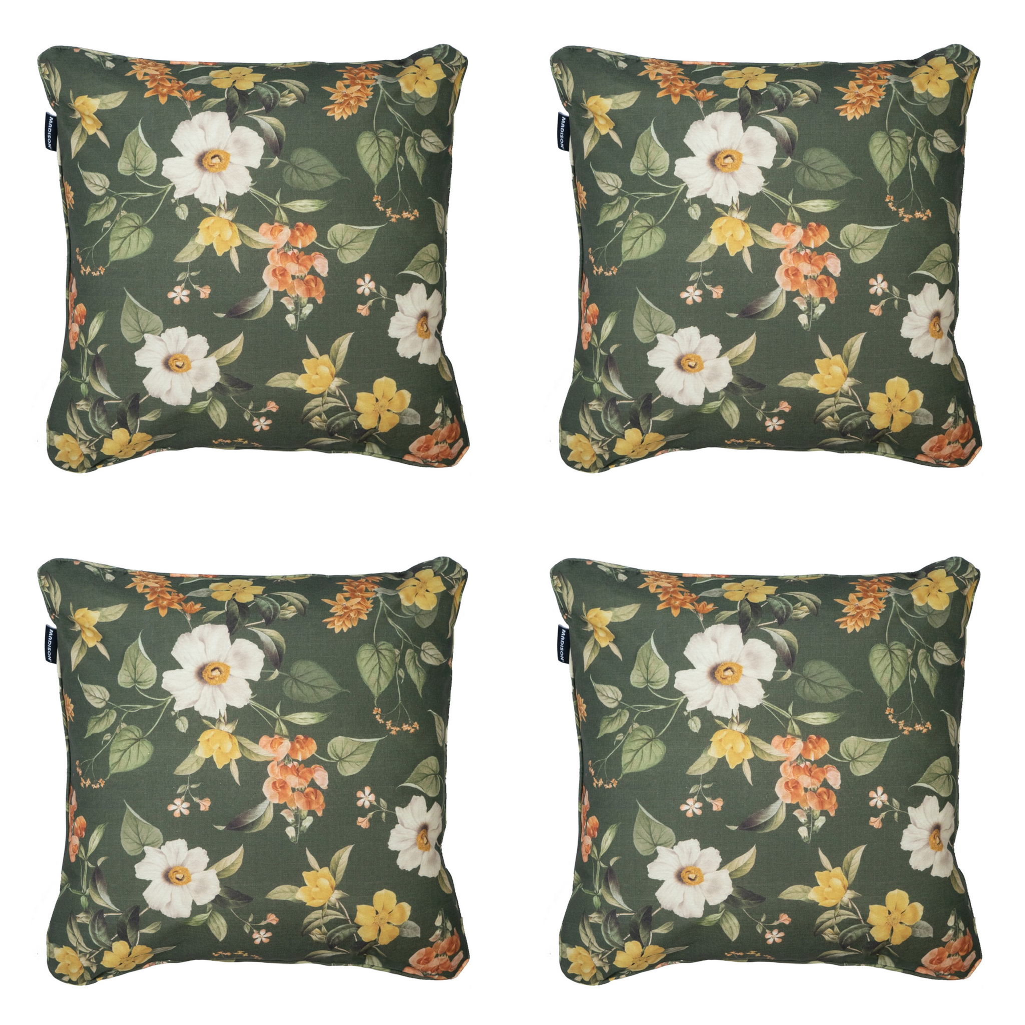 Madison - Sierkussen Julliete - Multikleur - 50x50x10cm - Set van 4