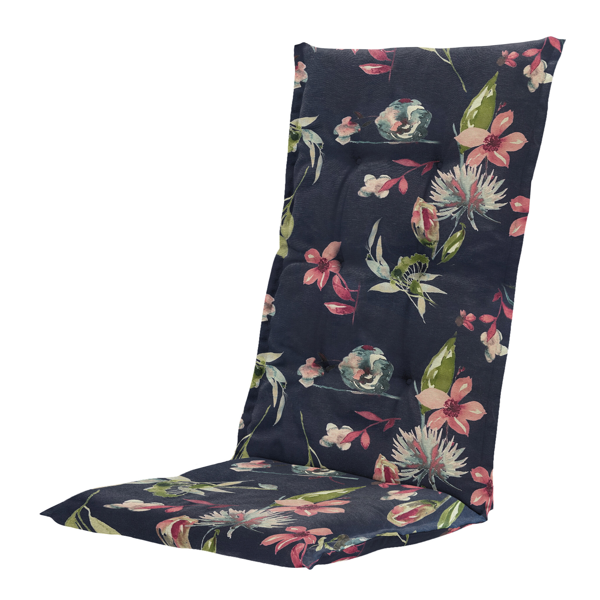 Madison - Kussen hoge rug Cato - Blauw - 123x50x5cm - Set van 4