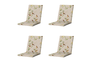 Madison - Stapelstoelkussen Aria - Beige - 97x49x5cm - Set van 4