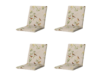 Madison - Stapelstoelkussen Aria - Beige - 97x49x5cm - Set van 4