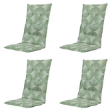 Madison - Kussen hoge rug Napels - Groen - 123x50x5cm - Set van 4