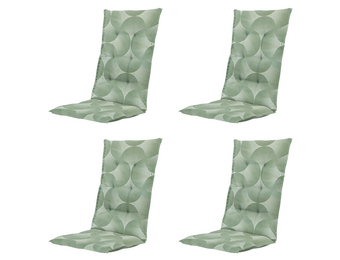 Madison - Kussen hoge rug Napels - Groen - 123x50x5cm - Set van 4