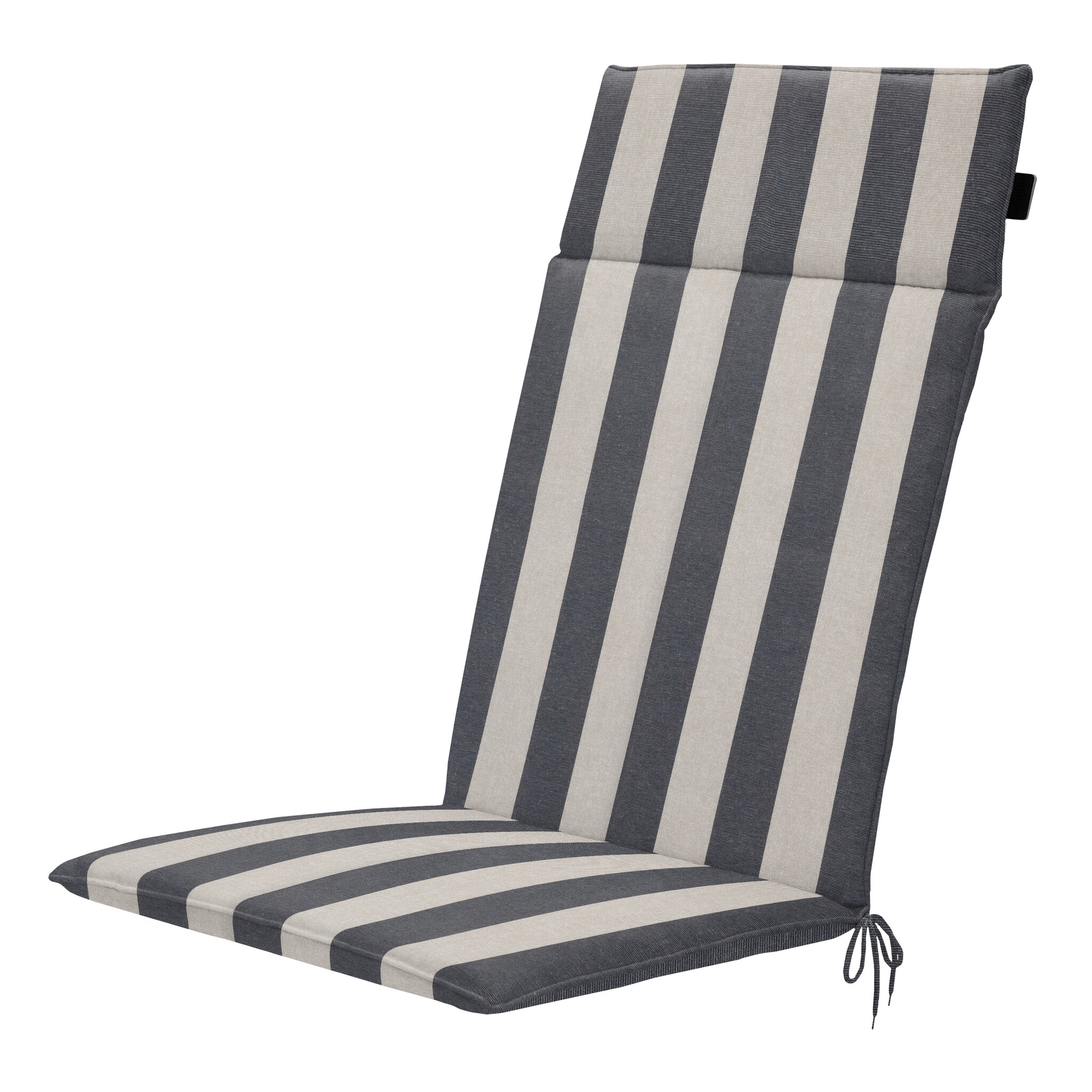 Madison - Tuintstoelkussen Hoge Rug Amora - Grijs - 120x50x4cm - Set van 4