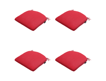 Madison - Zitkussen Panama - Rood - 46x48x4,5cm - Set van 4