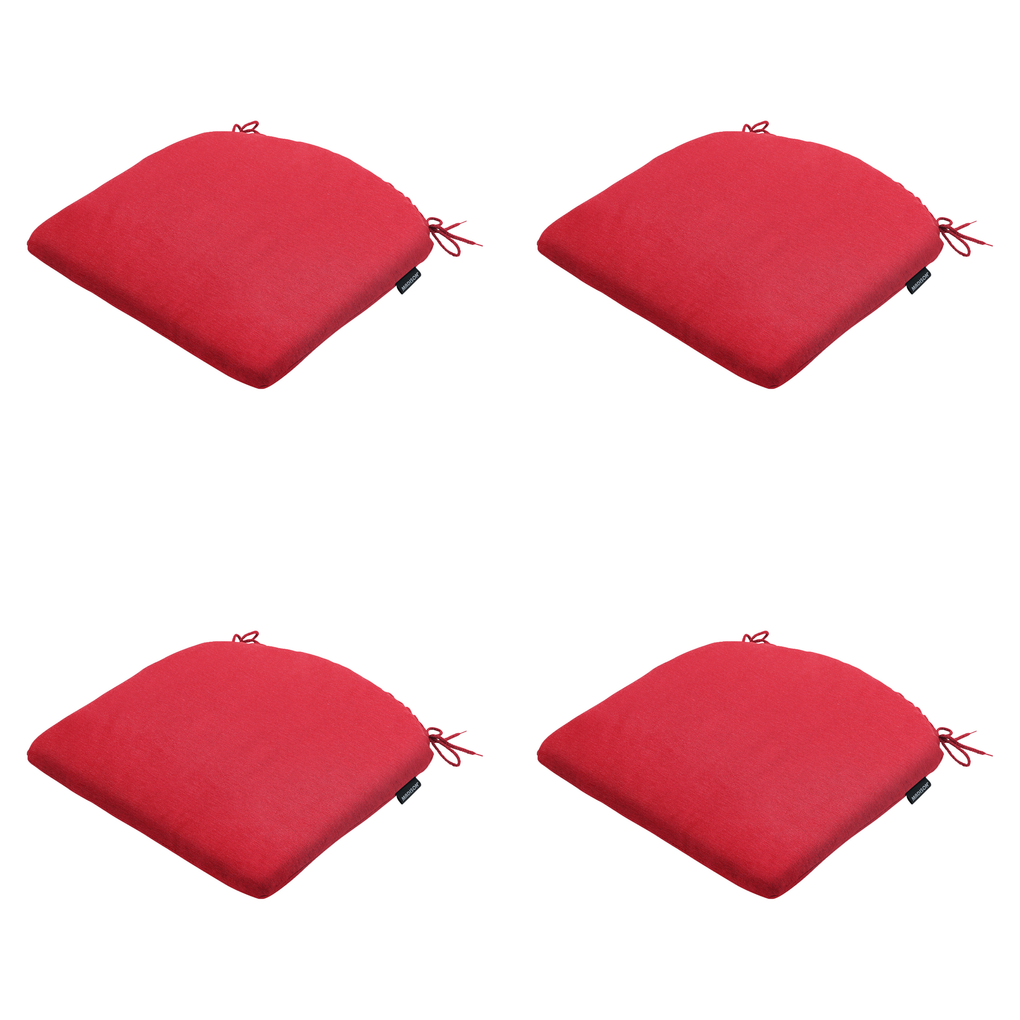 Madison - Zitkussen Panama - Rood - 46x48x4,5cm - Set van 4