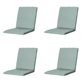 Madison - Stapelstoelkussen Eco-line - Blauw - 97x49x5cm - Set van 4