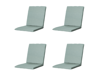 Madison - Stapelstoelkussen Eco-line - Blauw - 97x49x5cm - Set van 4