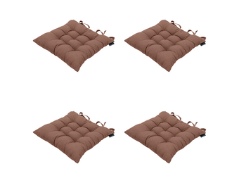 Madison - Zitkussen Panama - Bruin - 46x46x8cm - Set van 4