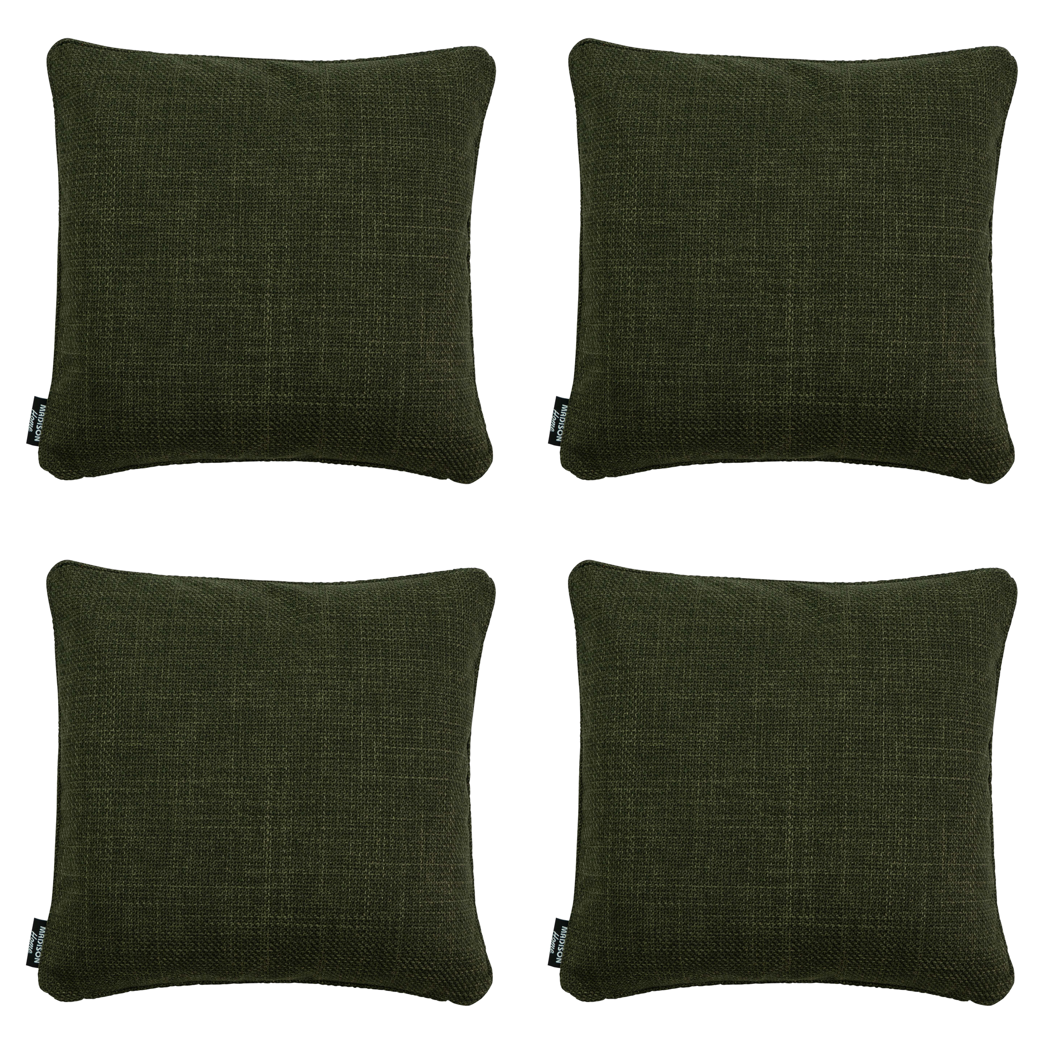 Madison - Sierkussen Nola green - 45x45x10cm - Set van 4