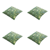 Madison - Sierkussen Elisa - Groen - 50x50x10cm - Set van 4