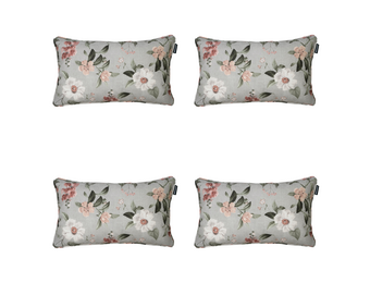 Madison - Sierkussen Julliete - Multikleur - 30x50x10cm - Set van 4