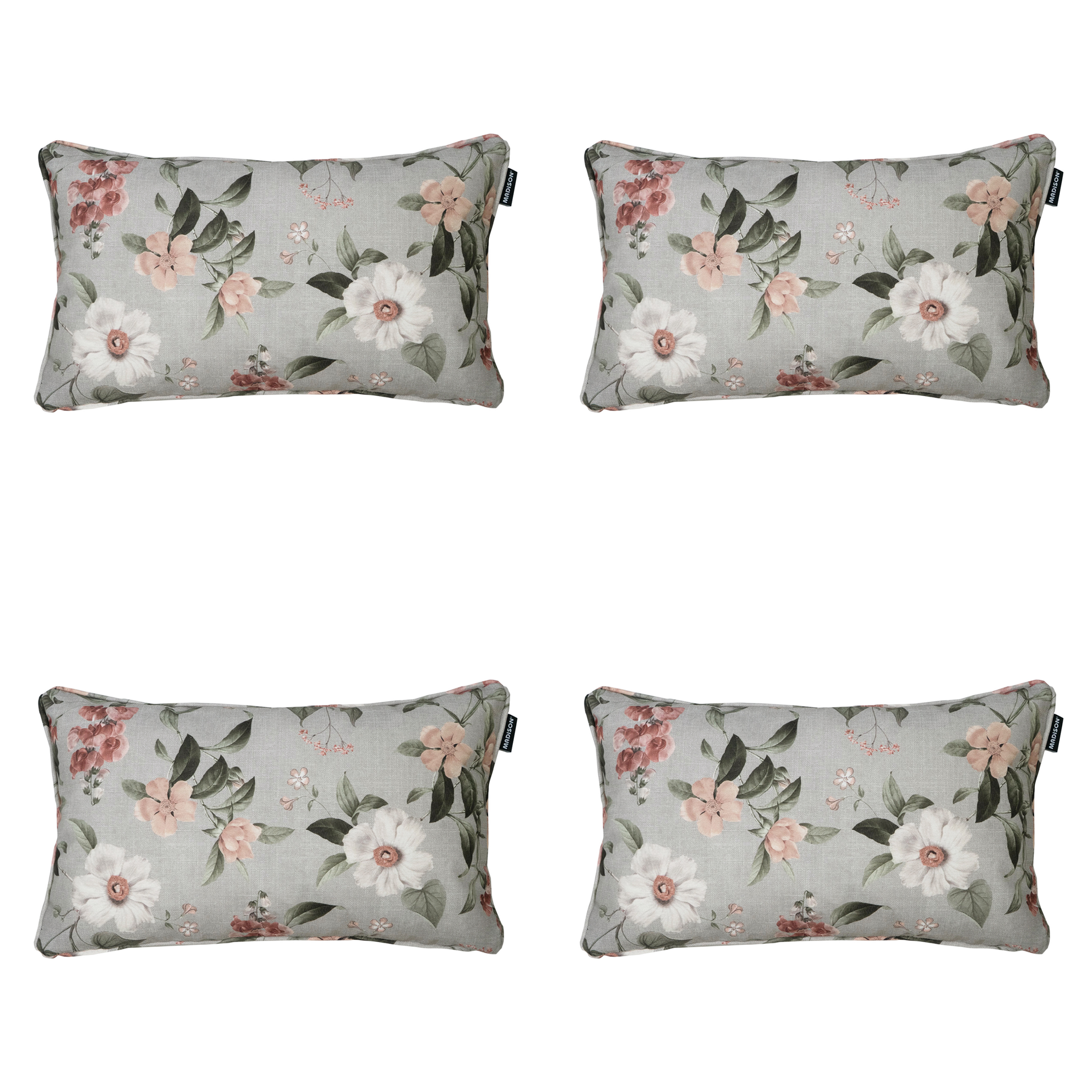 Madison - Sierkussen Julliete - Multikleur - 30x50x10cm - Set van 4