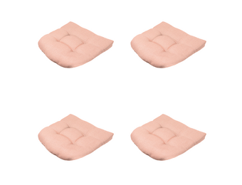 Madison - Zitkussen Napels - Roze - 46x46x6cm - Set van 4
