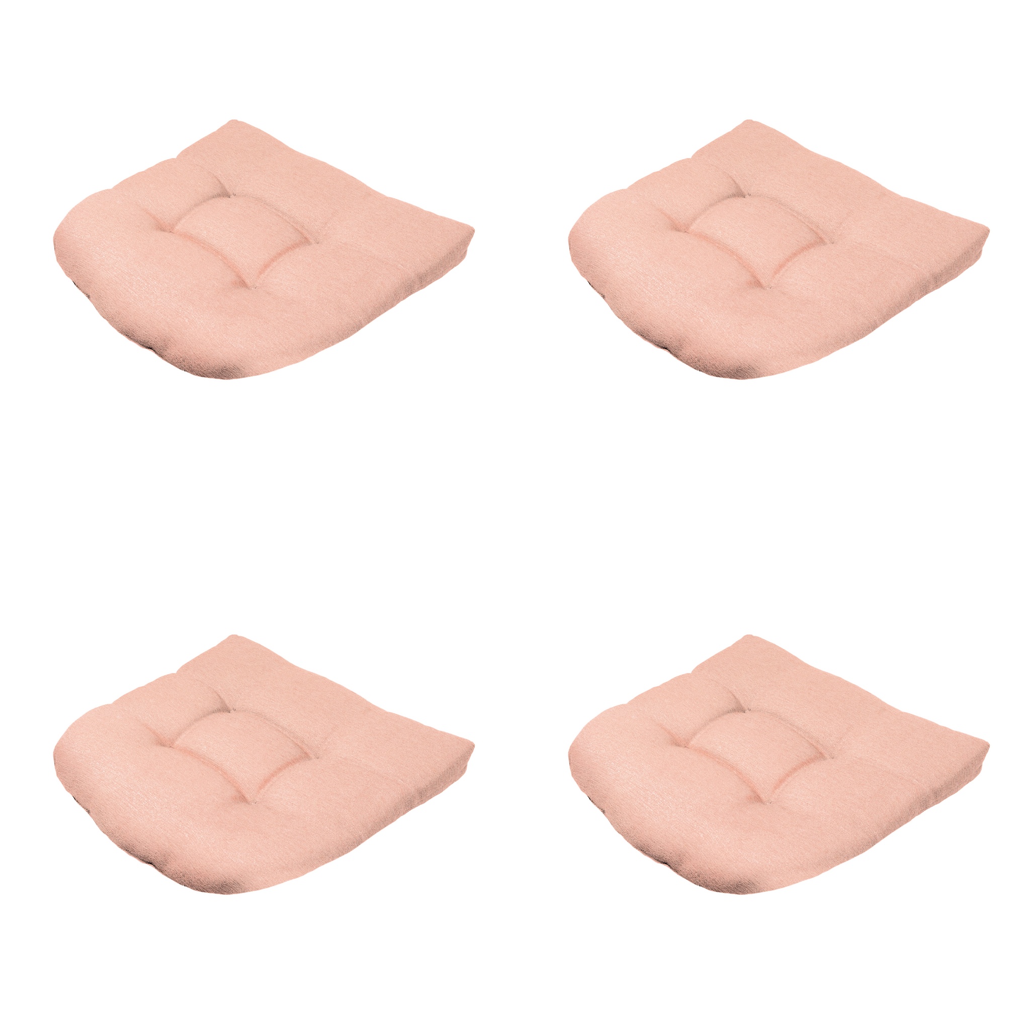 Madison - Zitkussen Napels - Roze - 46x46x6cm - Set van 4