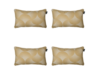 Madison - Sierkussen Napels - Geel - 30x50x10cm - Set van 4