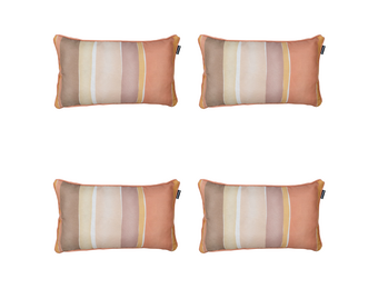 Madison - Sierkussen Nox - Mulitkleur - 30x50x10cm - Set van 4