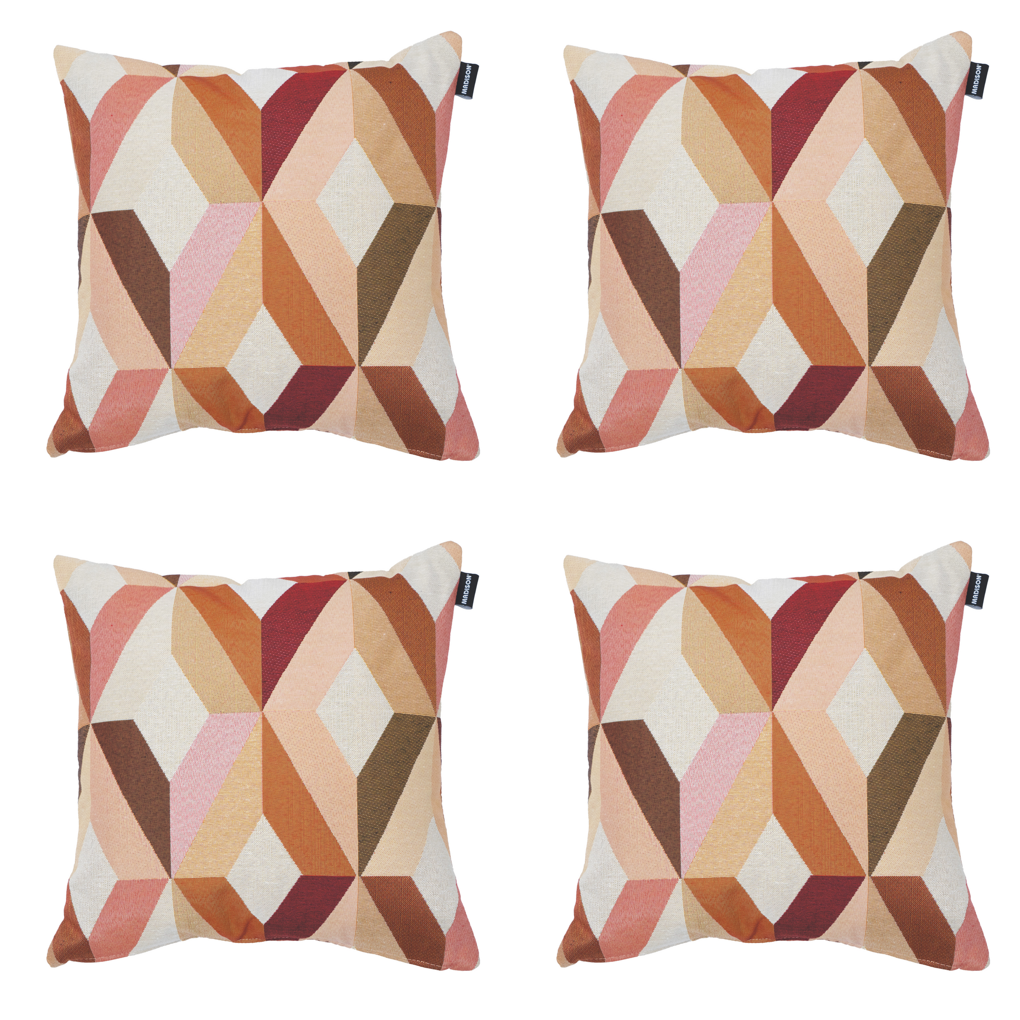 Madison - Sierkussen Madison Home - Multikleur - 45x45x10cm - Set van 4