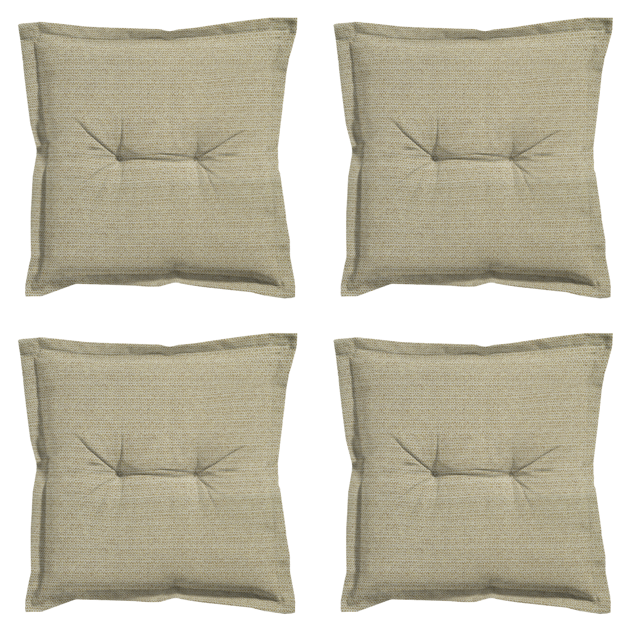 Madison - Zitkussen Richmond - Beige - 50x50x7cm - Set van 4