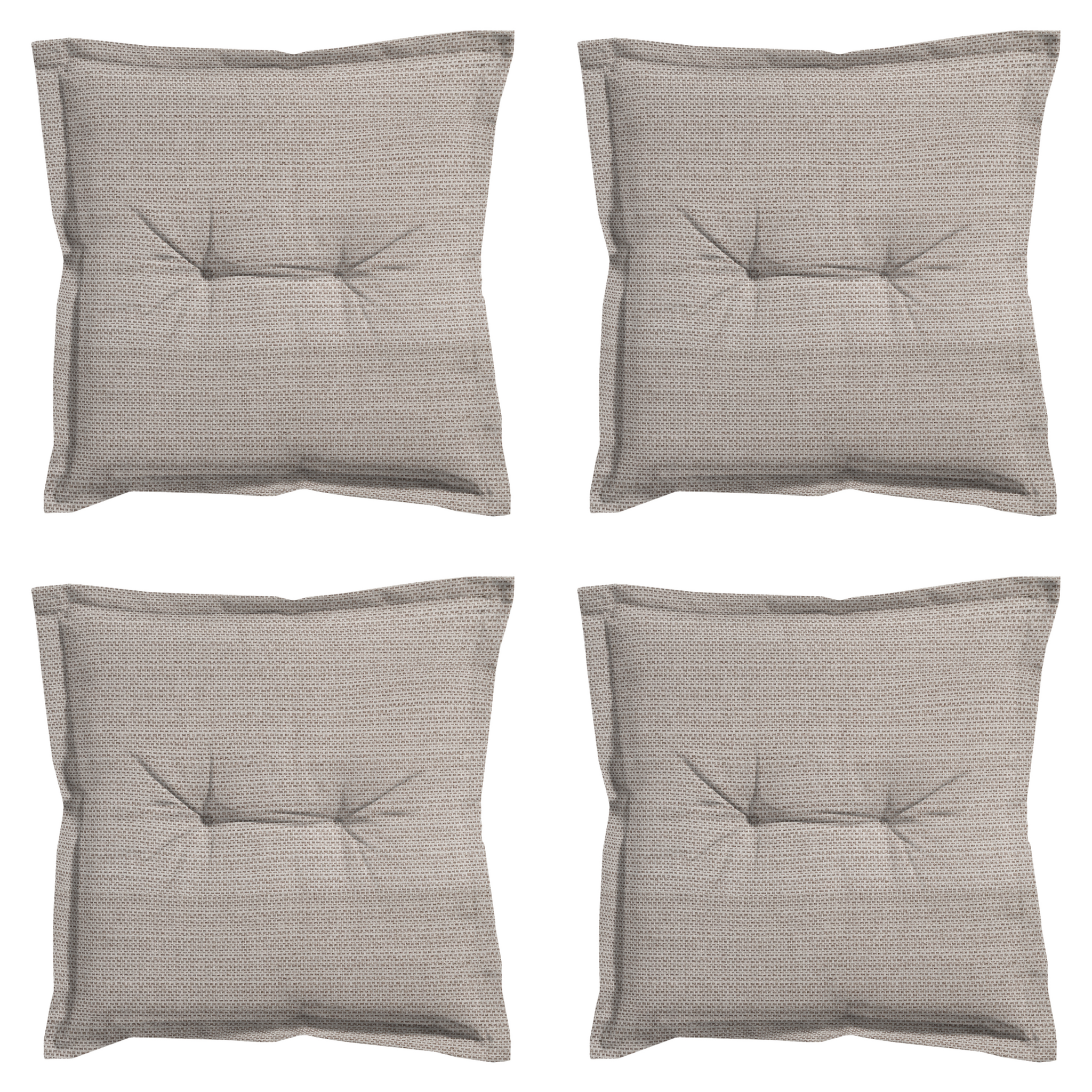 Madison - Zitkussen Richmond - Beige - 50x50x7cm - Set van 4