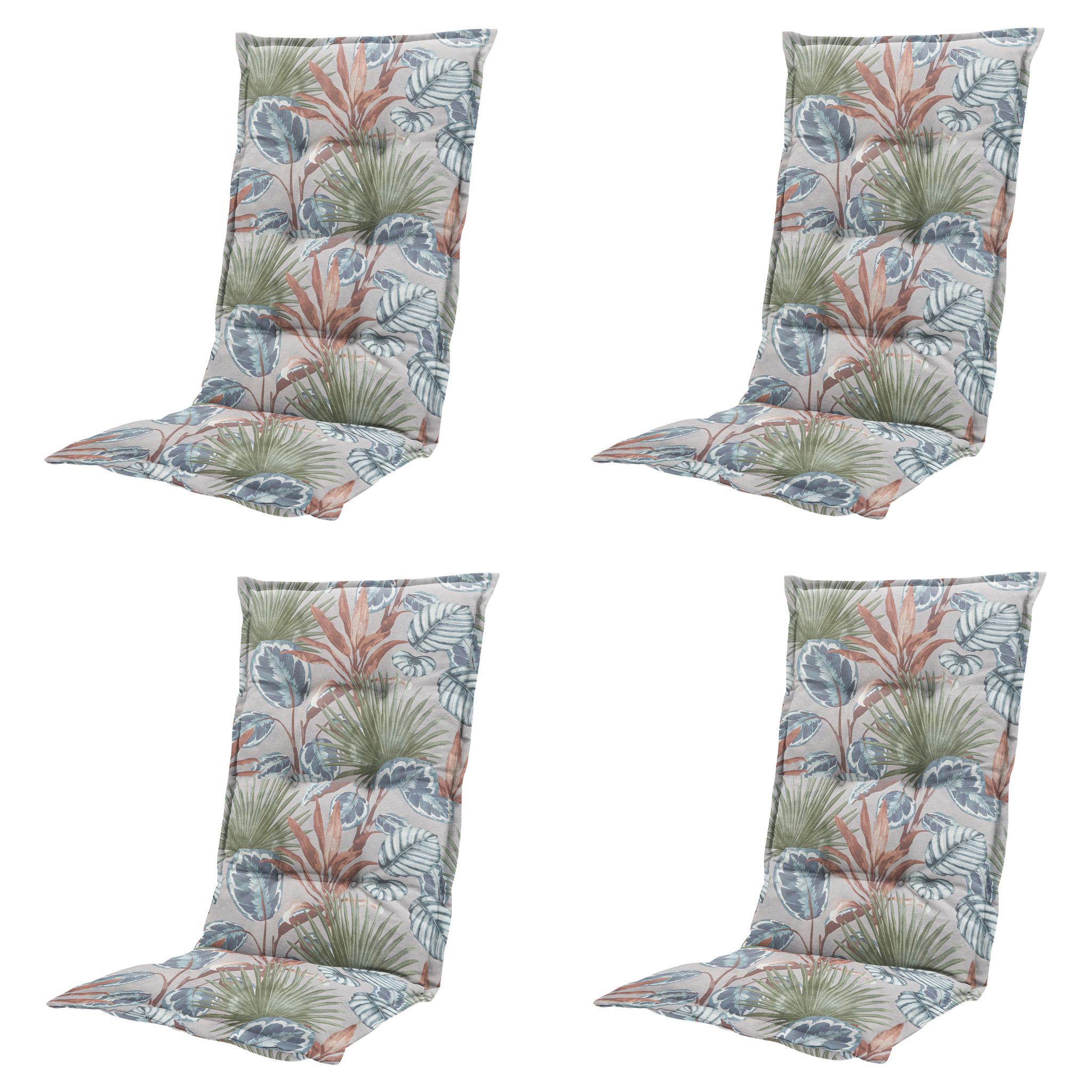 Madison - Kussen hoge rug Cala - Multikleur - 123x50x5cm - Set van 4