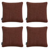 Madison - Sierkussen Nola bordeaux - 60x60x10cm - Set van 4