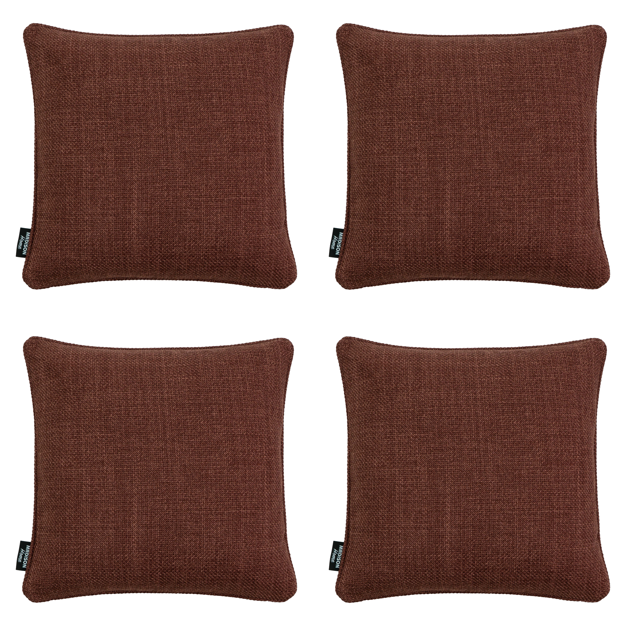 Madison - Sierkussen Nola bordeaux - 60x60x10cm - Set van 4