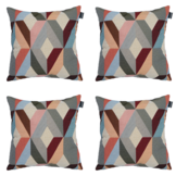 Madison - Sierkussen Madison Home - Multikleur - 45x45x10cm - Set van 4