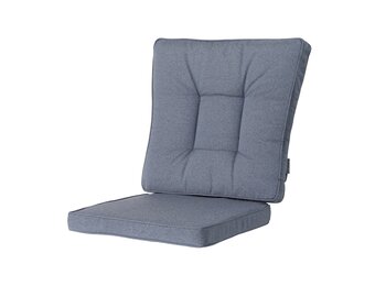 Madison - Wicker Dining Set Outdoor Manchester denim grey - Ca. 95x46 cm