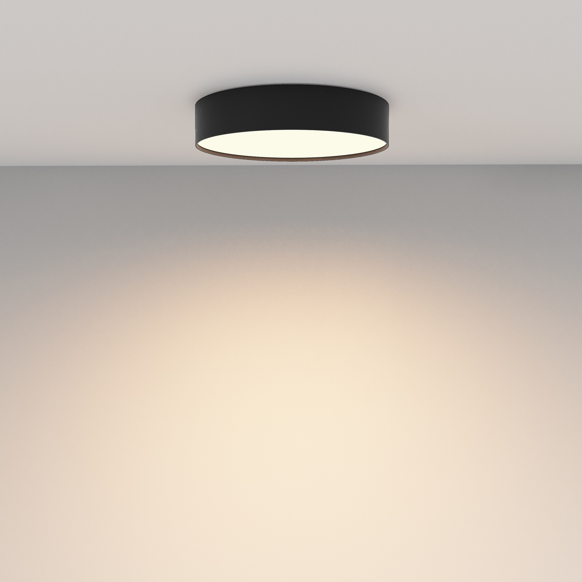 Maytoni - Plafondlamp Zon - Zwart - 30x30x6 cm