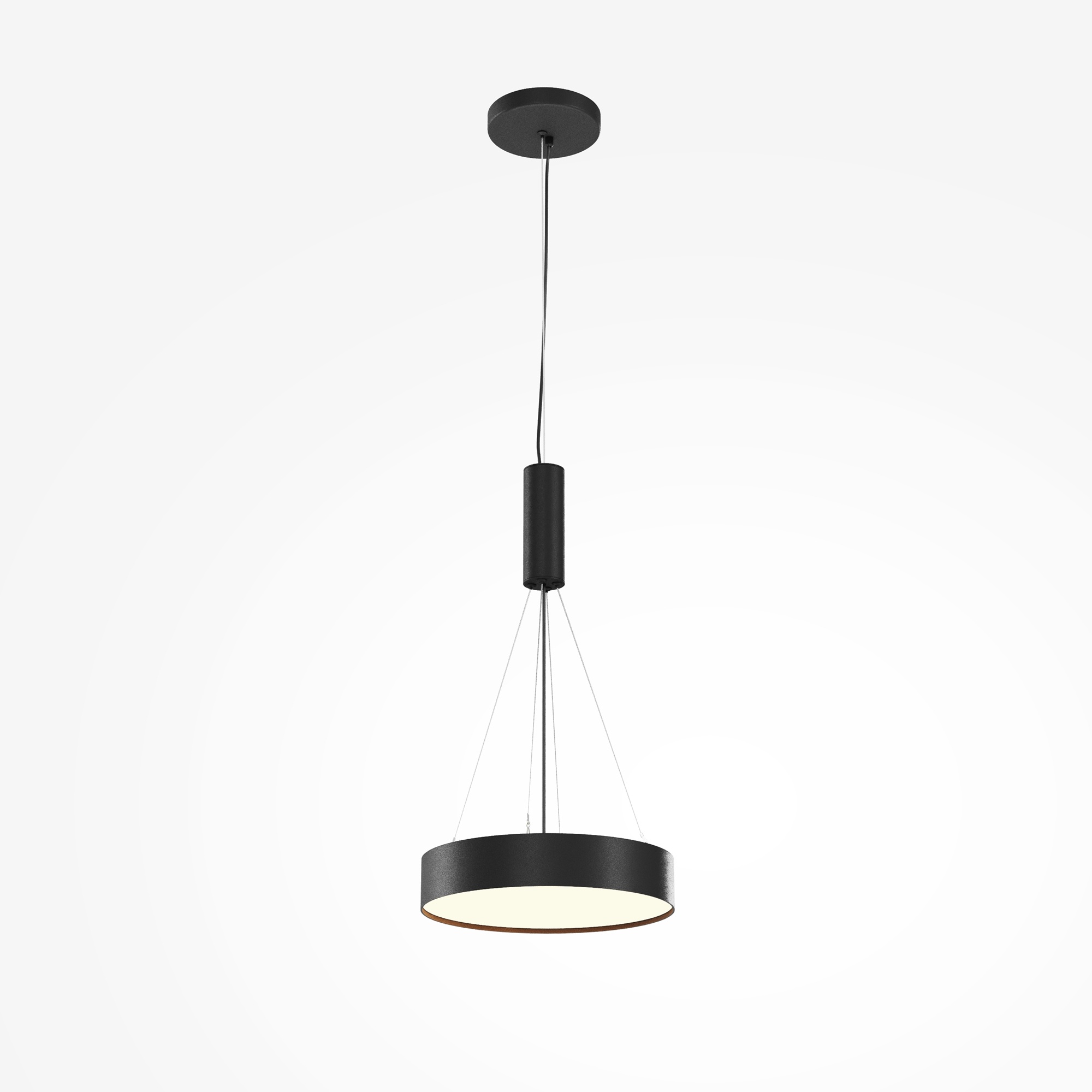 Maytoni - Plafondlamp Zon - Zwart - 30x30x6 cm