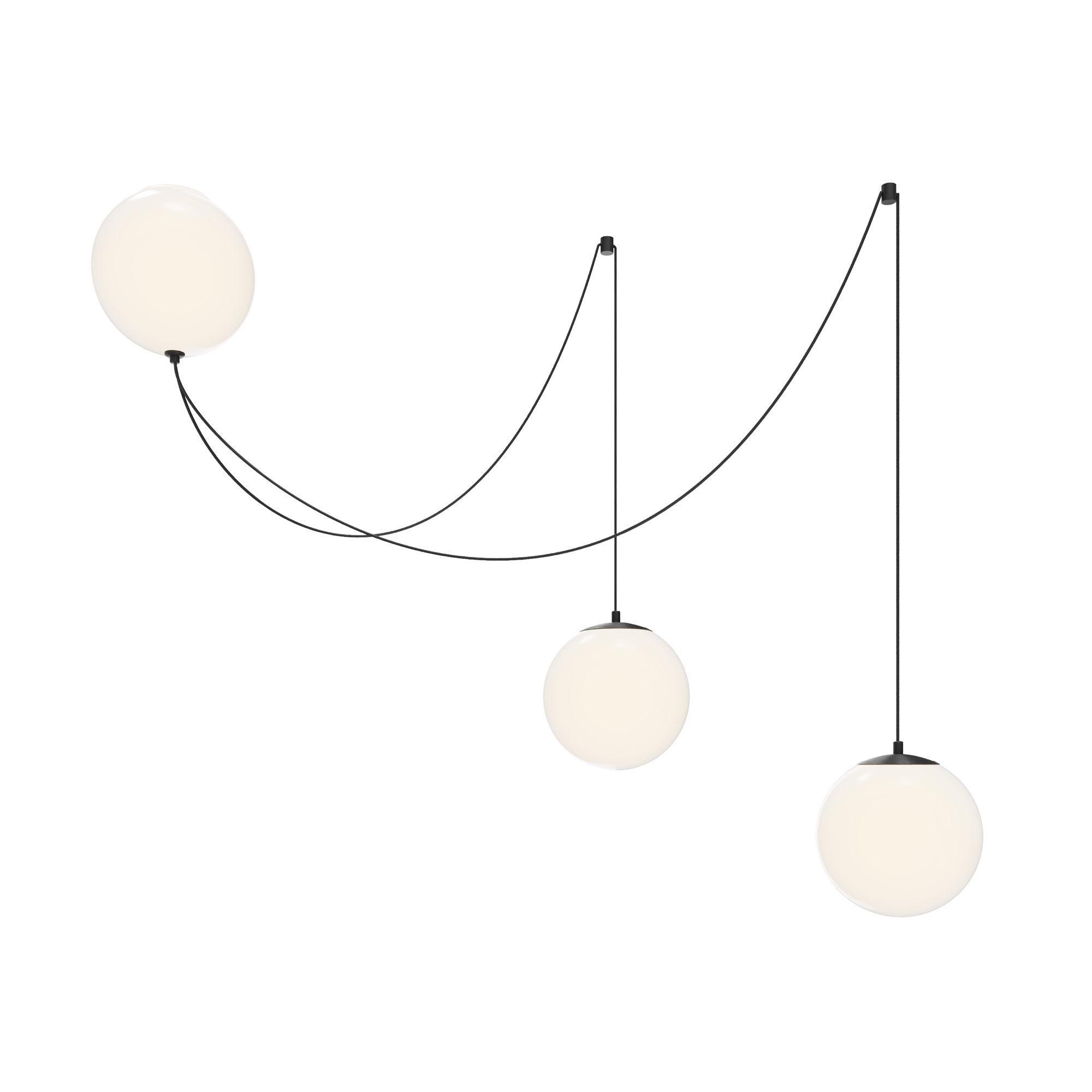 Maytoni - Hanglamp Twins - Zwart - 20x20x300 cm