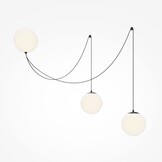 Maytoni - Hanglamp Twins - Zwart - 20x20x300 cm
