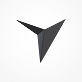 Maytoni - Wandlamp Trame - Zwart - 24.8x7.5x20.5 cm