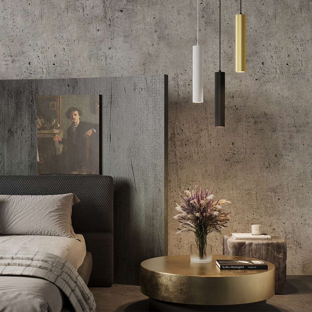 Maytoni - Hanglamp Calipso - Zwart - 5.6x5.6x30 cm