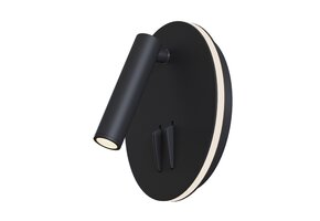 Maytoni - Wandlamp Ios 176 - Zwart - 14x6.5x14 cm