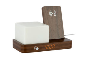 Karlsson - Wekker Retro w. Night Light LED - Bruin - 11,5x15,4x20 cm