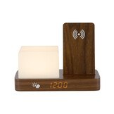 Karlsson - Wekker Retro w. Night Light LED - Bruin - 11,5x15,4x20 cm