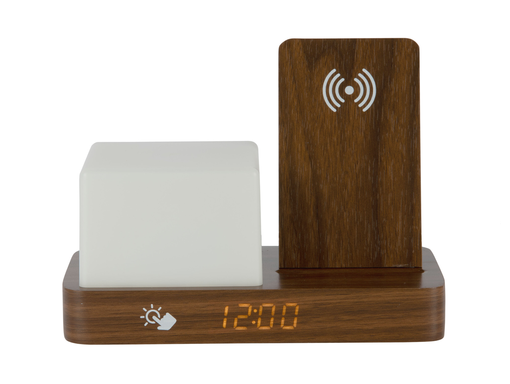 Karlsson - Wekker Retro w. Night Light LED - Bruin - 11,5x15,4x20 cm