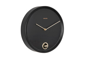 Karlsson - Wall Clock Esencia Cuckoo - Zwart - Ø30cm