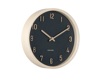Karlsson - Wall Clock Nervadura Small - Zwart - Ø22cm