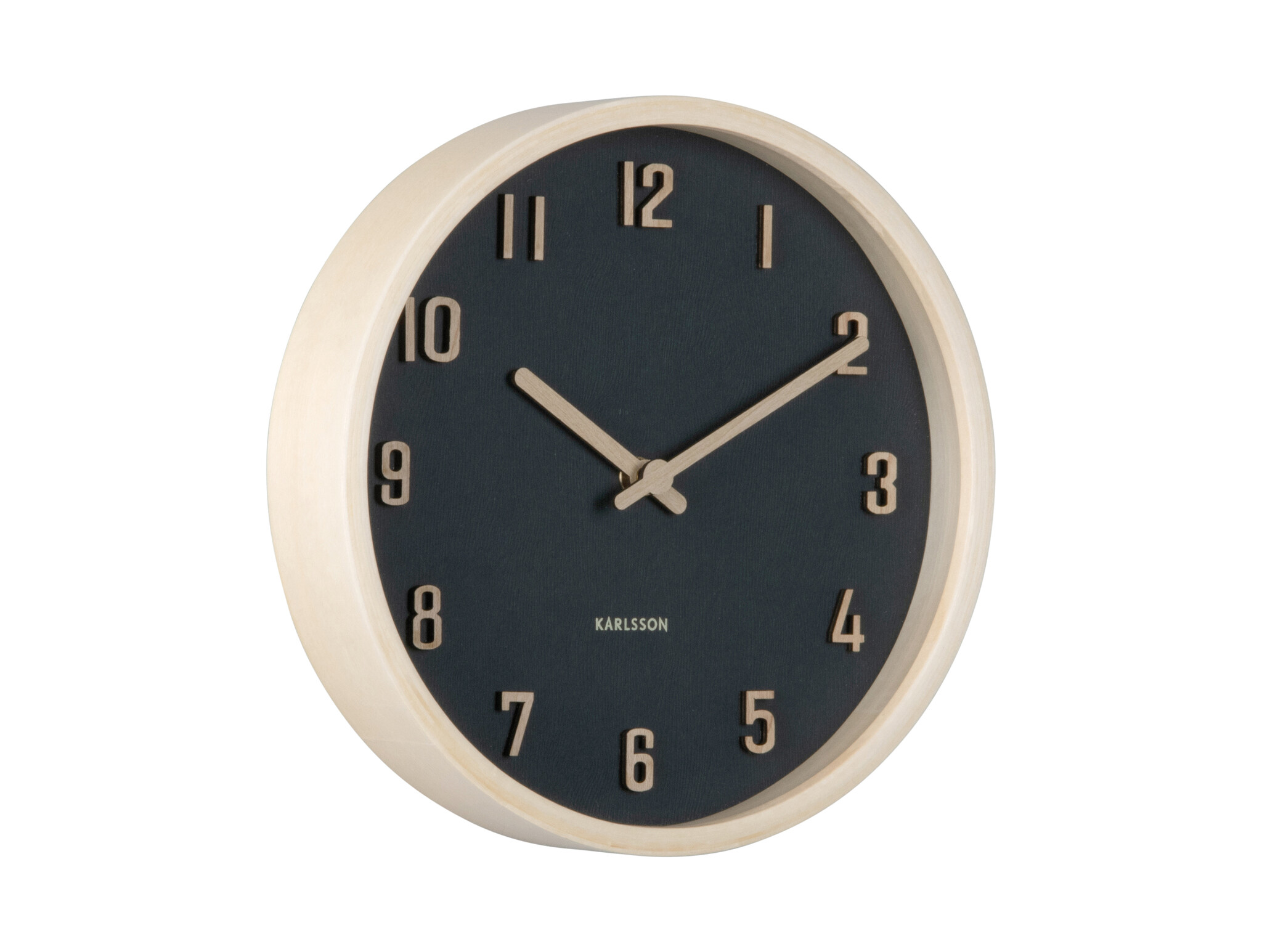 Karlsson - Wall Clock Nervadura Small - Zwart - Ø22cm
