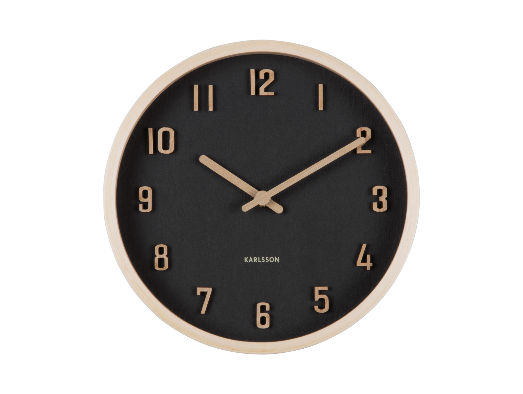Karlsson - Wall Clock Nervadura Small - Zwart - Ø22cm