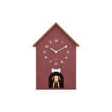 Karlsson - Wall Clock Dog House - Rood - Øcm