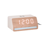 Karlsson - Wekker Retro w. Light LED - Wit - 10x16,5x7,5 cm