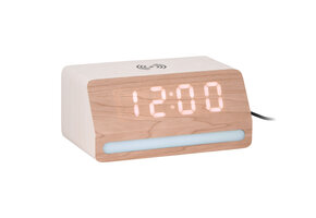 Karlsson - Wekker Retro w. Light LED - Wit - 10x16,5x7,5 cm