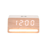 Karlsson - Wekker Retro w. Light LED - Wit - 10x16,5x7,5 cm