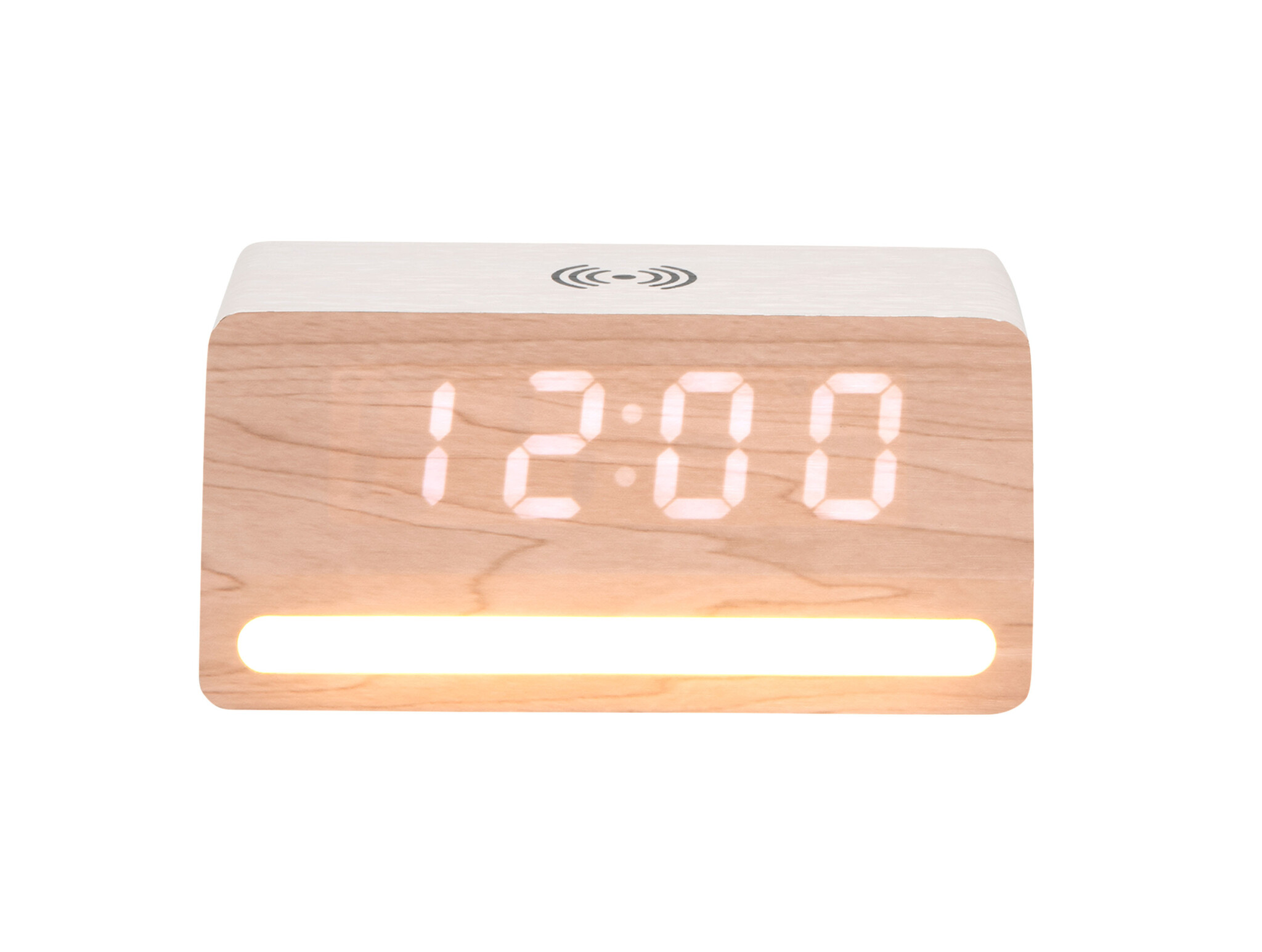 Karlsson - Wekker Retro w. Light LED - Wit - 10x16,5x7,5 cm